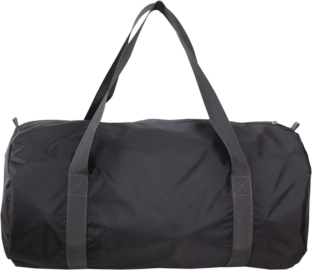Travel Bag Foldable,Portable Lightweight Gym Bag,Sports Duffel Bags for Women&Men - for Camp, Fitness, and Short tours, shopping, Black, S, Portable