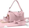Small Gym Bag for Women with Shoes Compartment, Stylish Duffle Travel Bag for Plane, Lightweight Duffle Bag for Women & Men, Sport Gym Tote Bag with Wet Pocket for Yoga, Pilates, Swimming, Pink