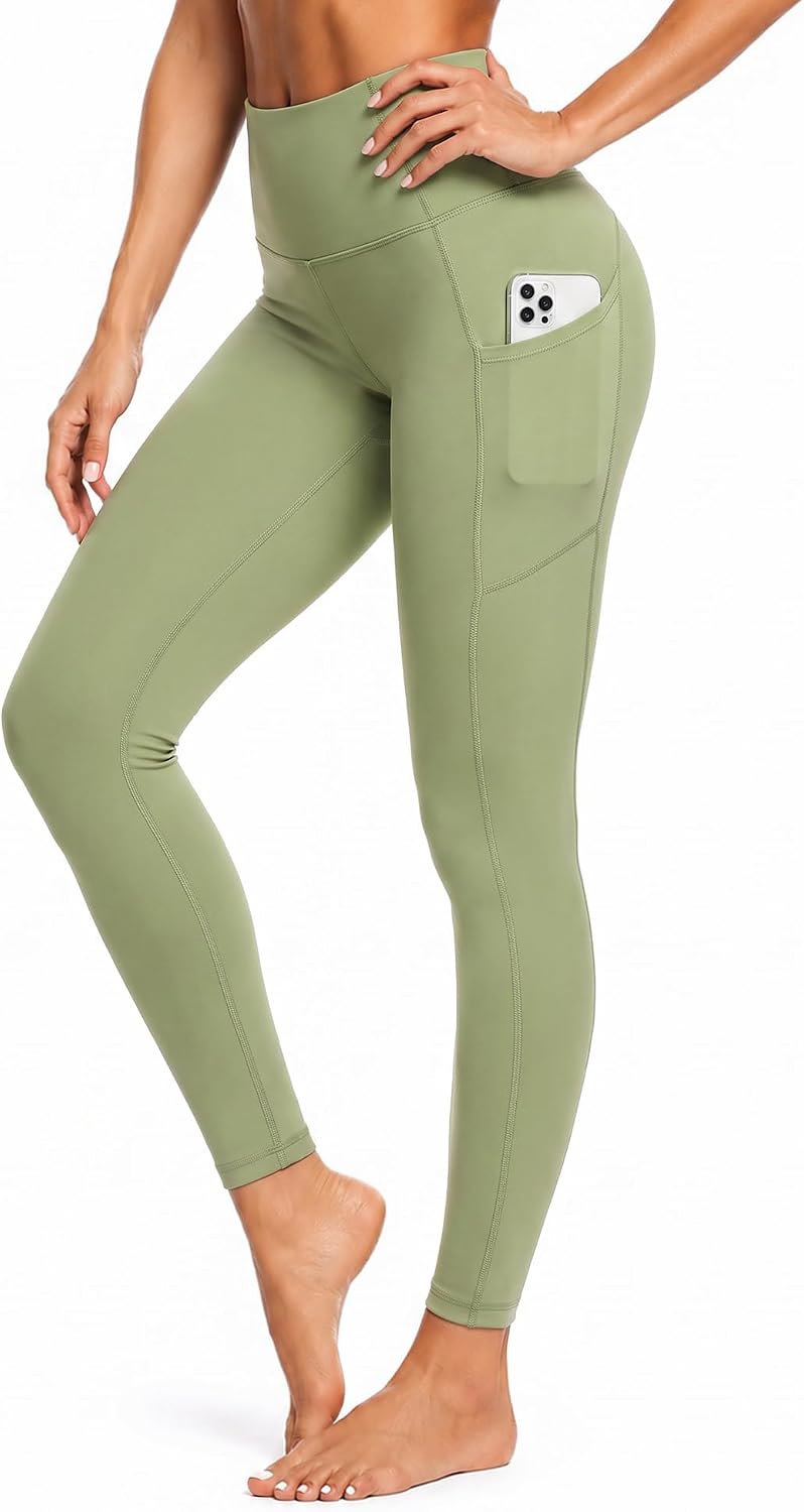 Leggings for Women - High Waisted Full Length Buttery Soft Yoga Pants for Workout Athletic Daily