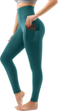 High Waisted Leggings with Pockets Women, Buttery Soft Elastic Tummy Control Stretchy Yoga Pants