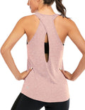 Womens Cross Backless Workout Tops for Women Racerback Tank Tops Open Back Running Tank Tops Muscle Tank Yoga Shirts