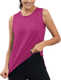 Workout Tank Tops for Women UPF50+ Breathable Athletic Running Shirts Sleeveless Tank Yoga Tops with Slit