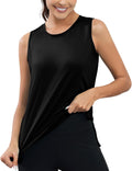 Workout Tank Tops for Women UPF50+ Breathable Athletic Running Shirts Sleeveless Tank Yoga Tops with Slit