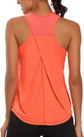 Workout Tops for Women Mesh Racerback Tank Yoga Shirts Gym Clothes