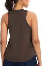Women's Racerback Workout Tank Tops Soft Breathable Yoga Running Sleeveless Athletic Shirts
